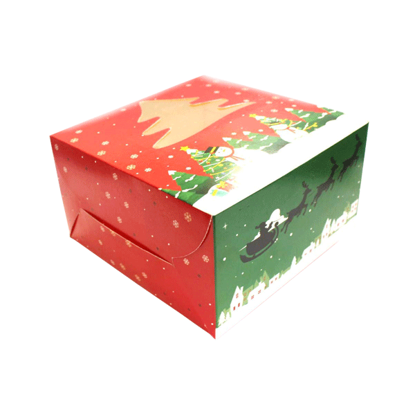 Printable Cake Box Christmas For Paper 